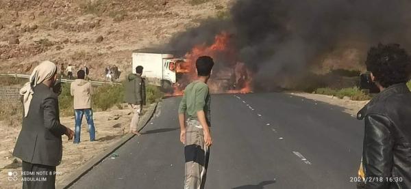 وفاة سبعة اشخاص في حادث مرور مروع في نقيل سمارة