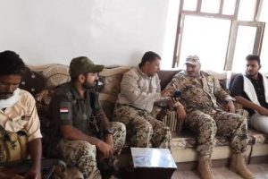 قائد المقاومة الوطنية يزور قطاع لواء باب المندب
