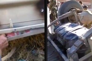 انقلاب طقم حوثي يحمل في جنباته كميات من الحشيش