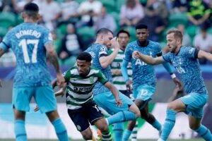 شوط سلبي بين توتنهام ضد سبورتنج لشبونة فى دوري أبطال أوروبا