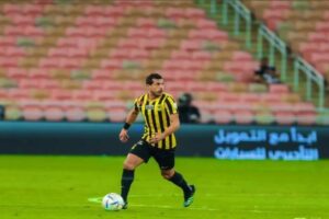 إصابة قوية لـ طارق حامد في مباراة اتحاد جدة والصفاقسي بالبطولة العربية
