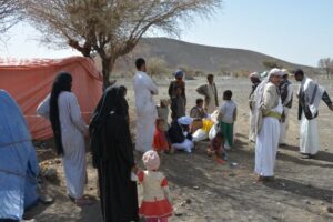 نزوح 48 أسرة يمنية لمختلف المحافظات خلال أسبوع واحد فقط