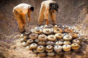 مسام: نزع 1055 لغماً حوثياً وذخيرة غير منفجرة خلال الأسبوع الماضي