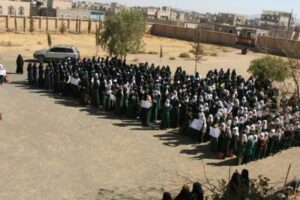 تعز  وفاة طالبتين في حادثة تدافع بمدرسة عائشة للبنات