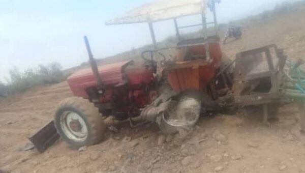 إصابة ثلاثة مزارعين بانفجار لغم حوثي في تعز