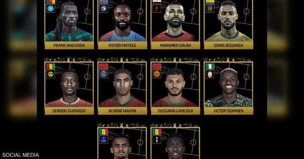 كشف قائمة المرشحين لجوائز الاتحاد الإفريقي لكرة القدم