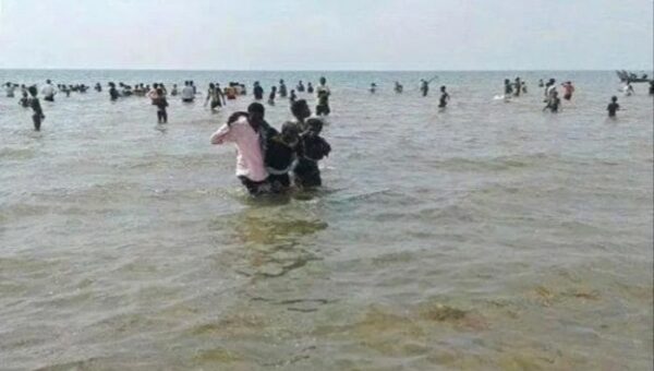شبوة.. ضبط 348 مهاجرًا أفريقيًا غير شرعي على سواحل مديرية رضوم