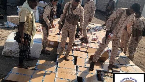 لحج.. ضبط مليون وثمانين ألف حبة مخدرة من نوع بريجابالين بالصبيحة