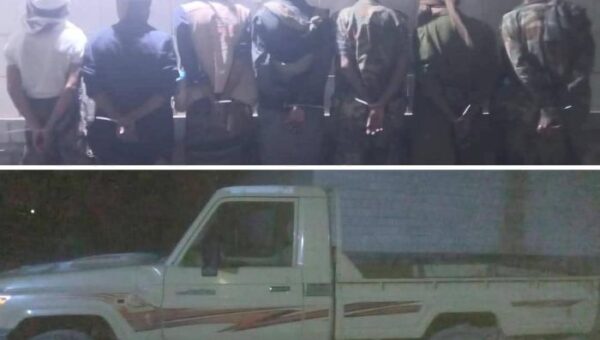 إدارة أمن أبين تلقي القبض على العميد أبو قحطان وأفراده بعد عملية ابتزاز لسائق قاطرة مصري بنقطة أمنية