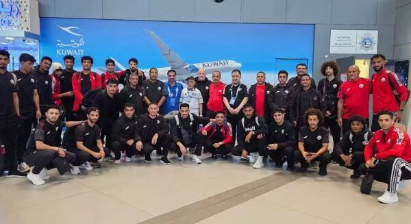 بعثة المنتخب الوطني الاول تصل الى دولة الكويت لمواجهة منتخب بوتان