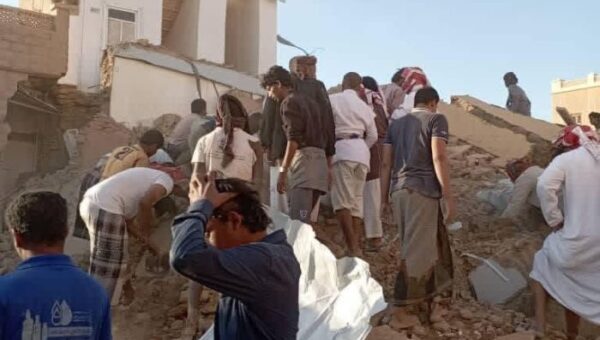 حضرموت ..وفاة شخصين وإصابة ثالث جراء انهيار جزئي لمنزل