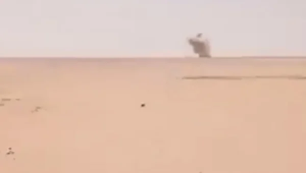 سقوط صاروخ أطلقته مليشيا الحوثي في صحراء الجوف