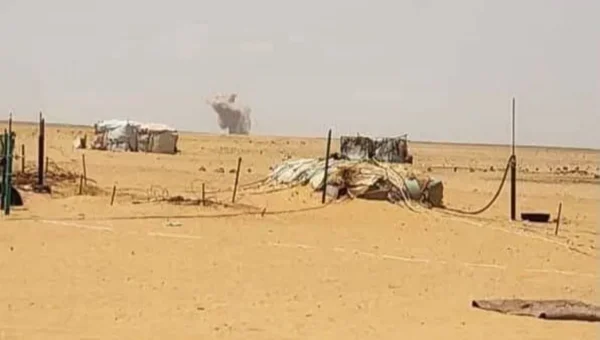 سقوط صواريخ باليستية في مخيم الغران شرق مأرب إثر هجوم حوثي استهدف الرويك