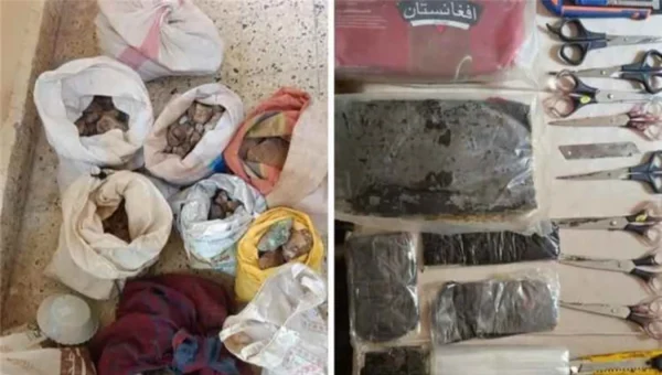 ضبط مروج مخدرات وحيازة مواد يشتبه بأنها خام ذهب بحضرموت