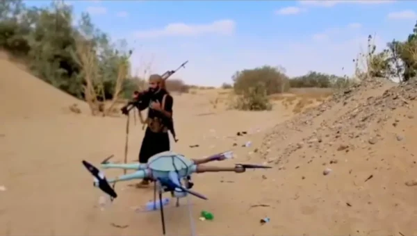 القوات الحكومية تسقط طائرة مسيّرة حوثية في مأرب